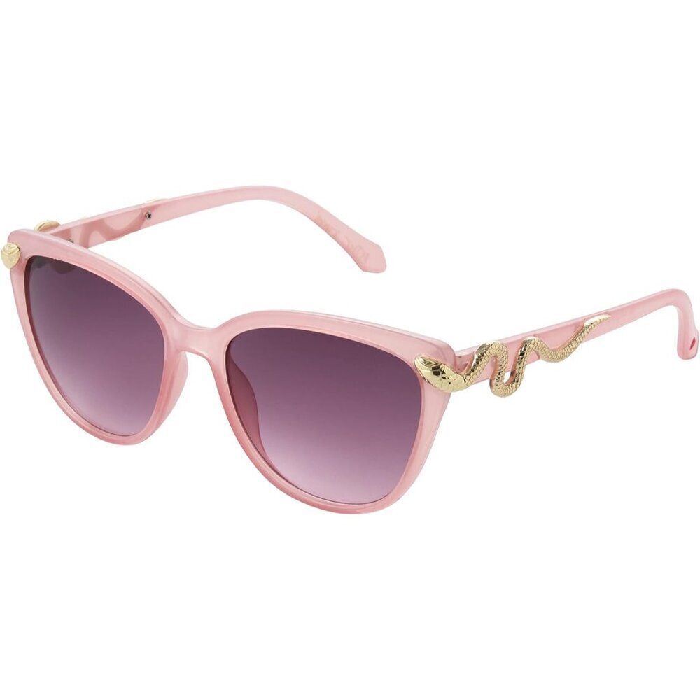 Women's Cat Eye Sunglasses Purple Crystal Oil Slick Snakes 56mm